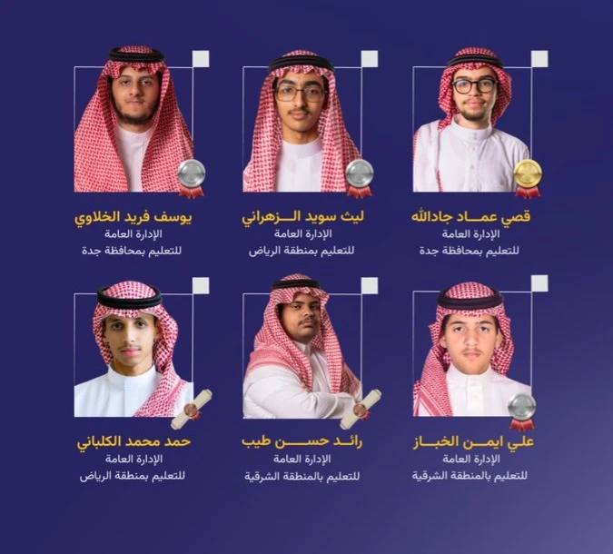 6 جوائز دولية للمملكة بأولمبياد آسيا والباسيفيك للذكاء الاصطناعي 