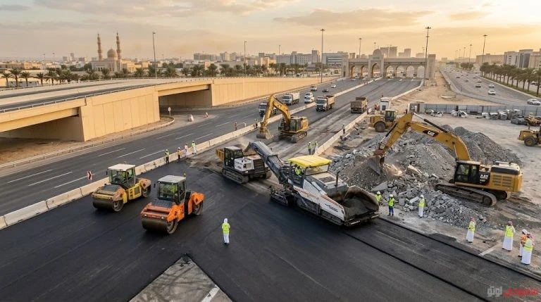 "الطرق": توظيف نواتج الهدم يعزز استدامة الخلطات الإسفلتية