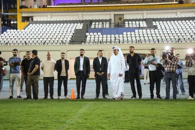 وفد الاتحاد الخليجي يطلع على جاهزية ملعب دهوك العراقي