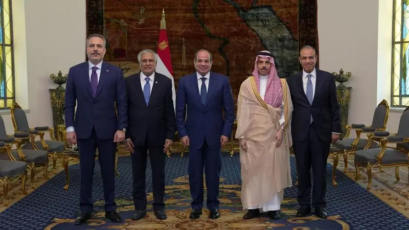 لقاء ثلاثي سعودي مصري تركي بالقاهرة لبحث قضايا المنطقة