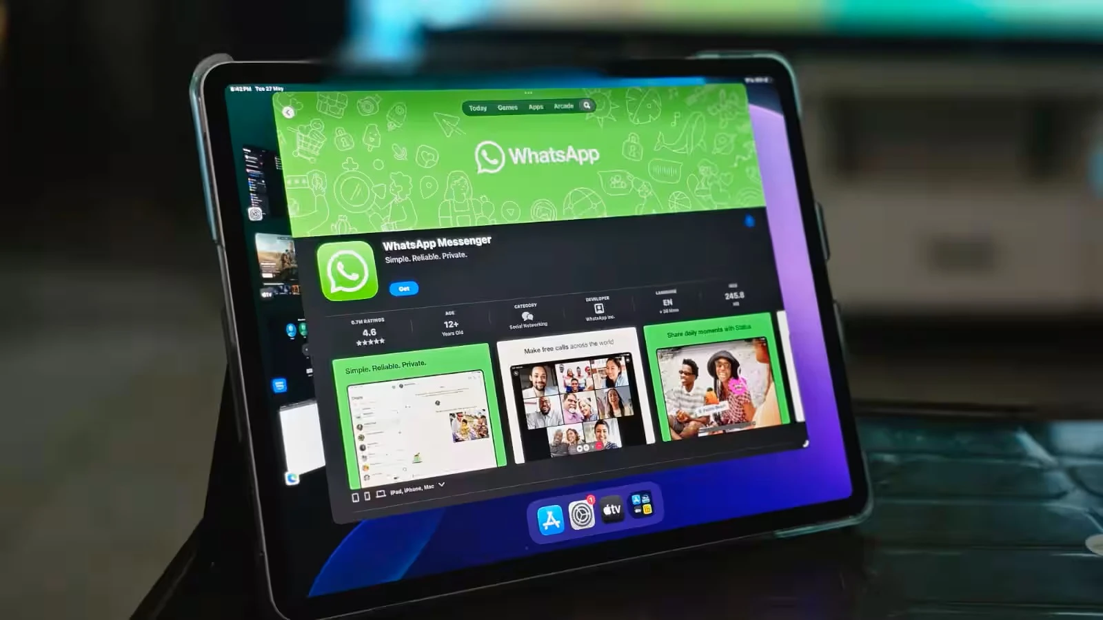 "واتساب" تُتيح إنشاء الحسابات على iPad