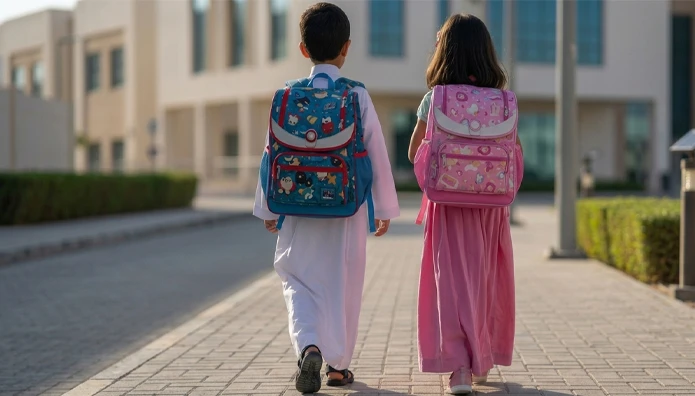 الحقيبة المدرسية.. عبء صامت على ظهر الطفل