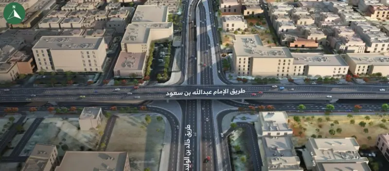 بدء تنفيذ أعمال مشروع تطوير طريق الإمام عبدالله بن سعود
