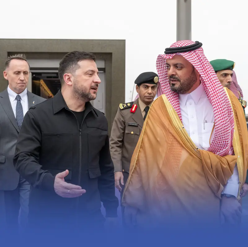 رئيس أوكرانيا يصل إلى جدة