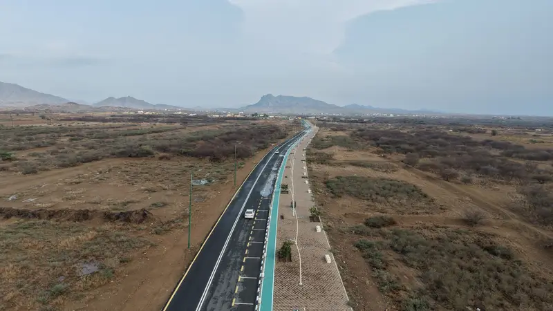 ممشى بلدية الحرث.. وجهة سياحية تبرز الطبيعة الجبلية لجازان