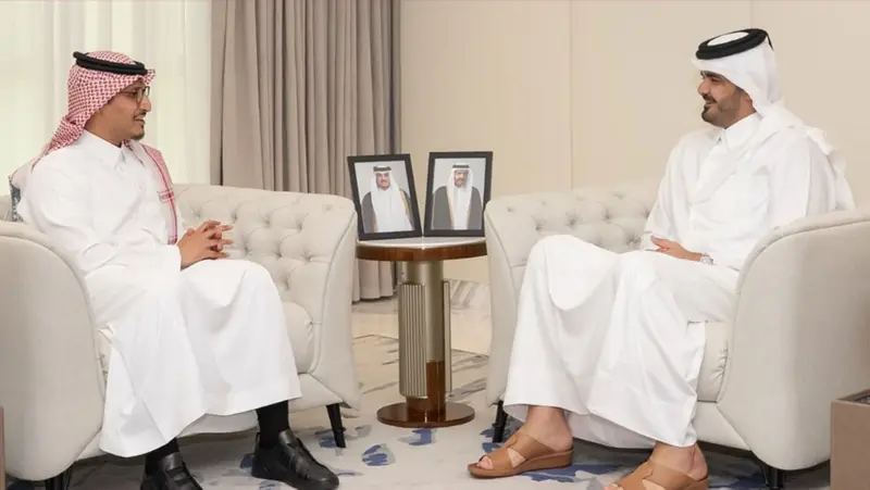 رئيس الأولمبية القطرية يستقبل سفير المملكة لدى قطر