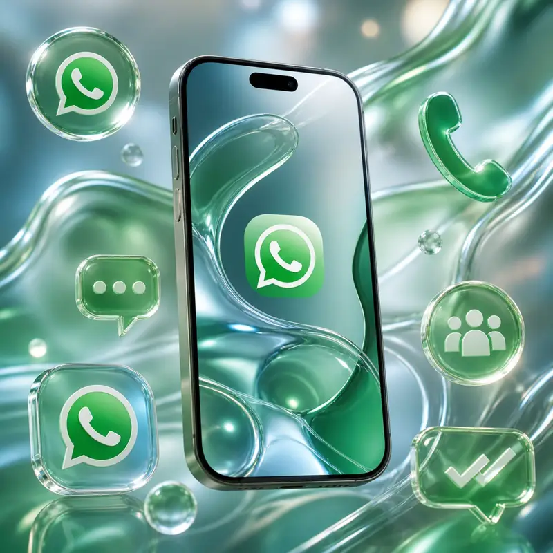 "واتساب" تختبر تصميم Liquid Glass لواجهة الدردشة
