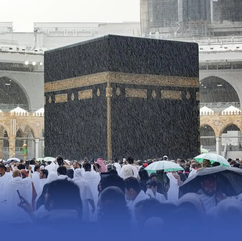 أمطار غزيرة في مكة والمدينة