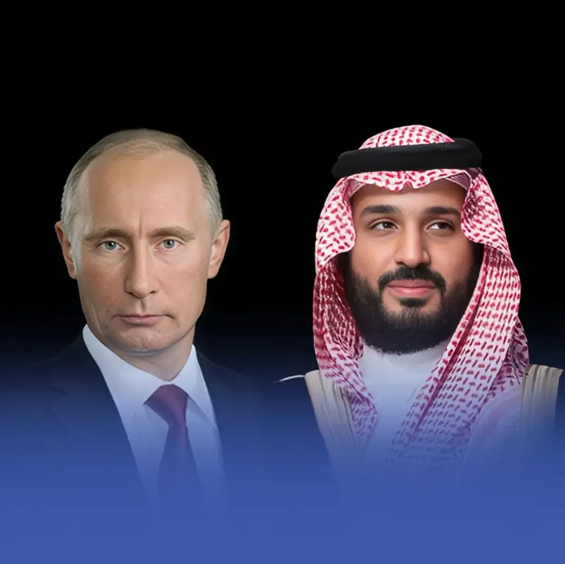 ولي العهد وبوتين يبحثان تطورات الأوضاع في المنطقة
