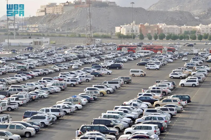 45 ألف مركبة طاقة مواقف الحجز بمداخل مكة