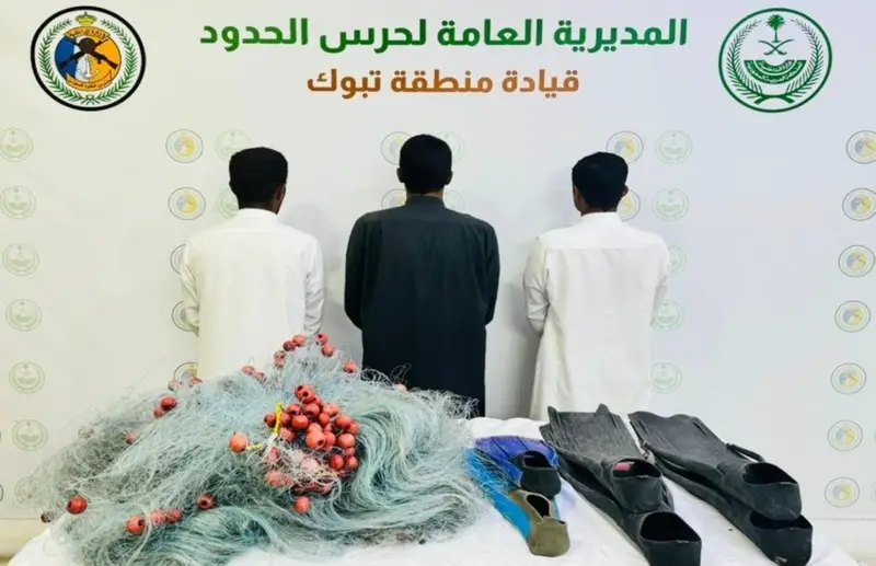 ضبط 3 مخالفين للصيد دون تصريح في تبوك