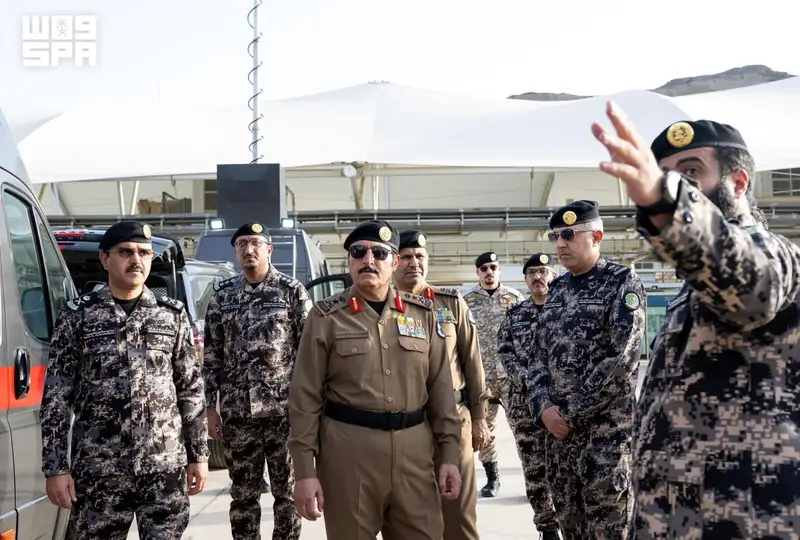 البسامي يقف على جاهزية القوات المشاركة في الحج