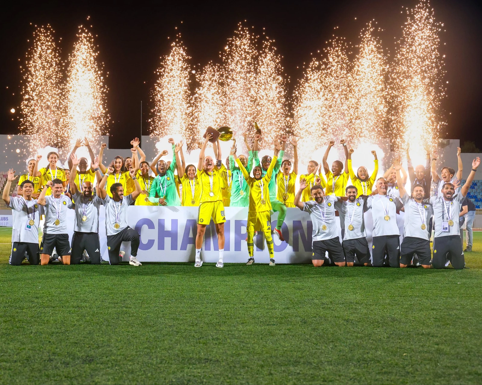 سيدات النصر يتوجن بلقب بطولة اتحاد غرب آسيا