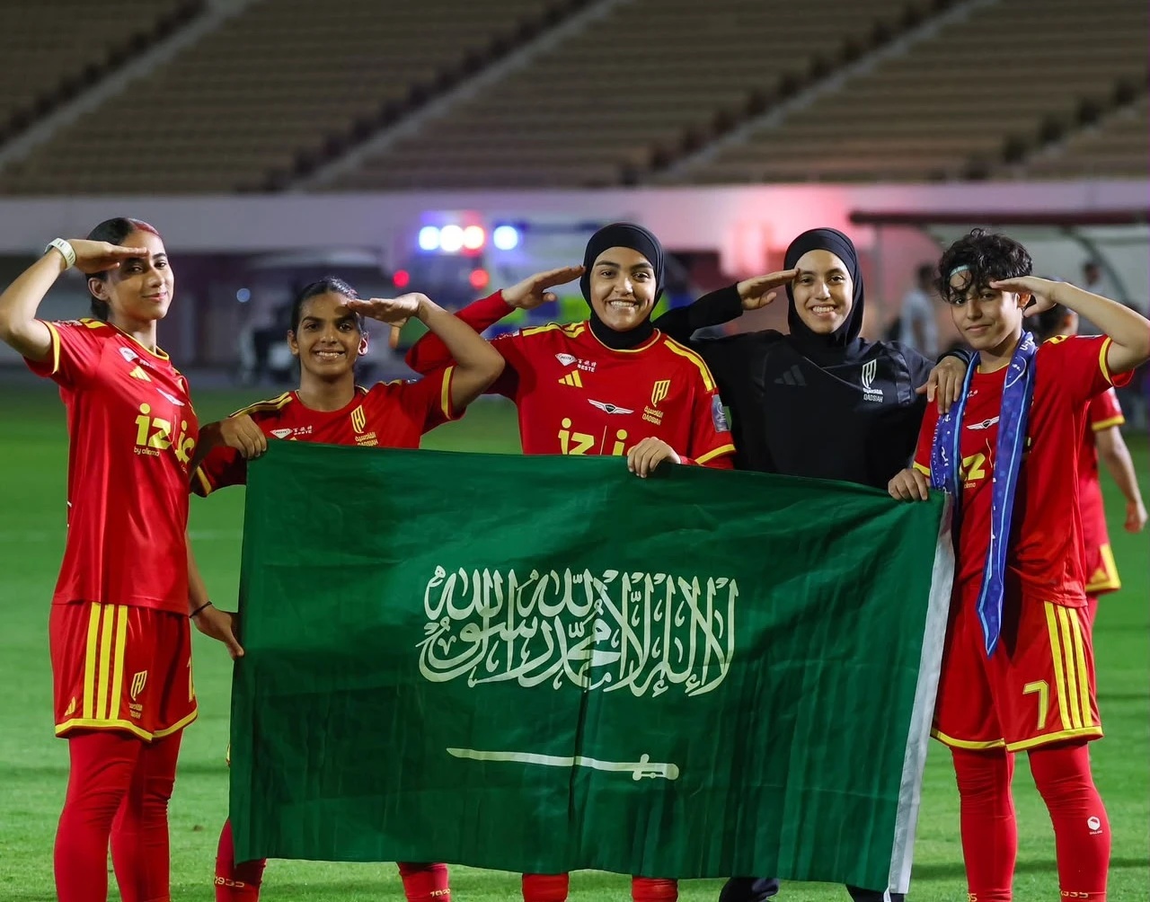 ٦ مواهب من القادسية ضمن قائمة أخضر الناشئات تحت ١٧ عامًا