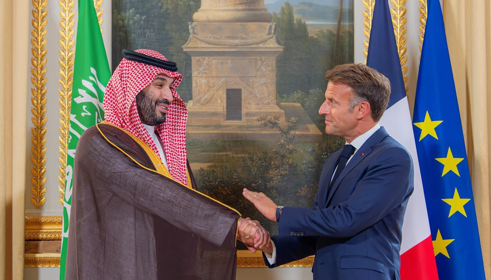ولي العهد وماكرون يترأسان الاجتماع الأول لمجلس الشراكة الاستراتيجي