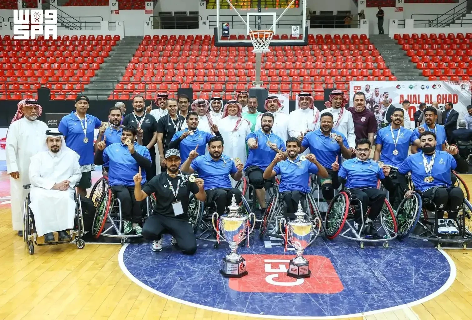 نادي الجوف لذوي الإعاقة يحقق بطولة غرب آسيا للأندية لكرة السلة