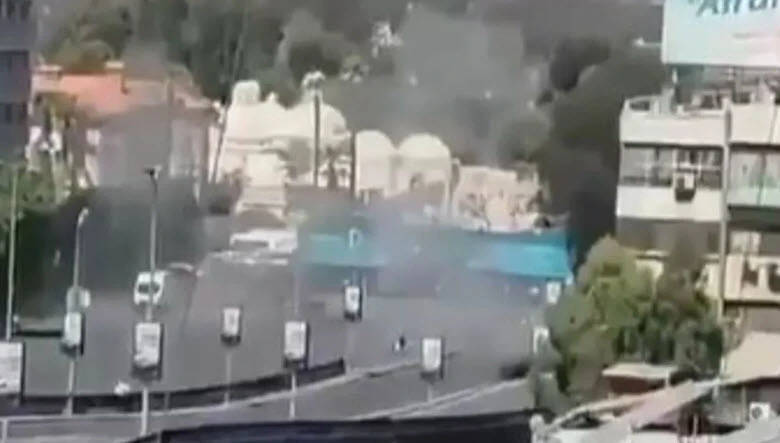 انفجاران قرب فندق يقيم فيه ماكرون في دمشق 