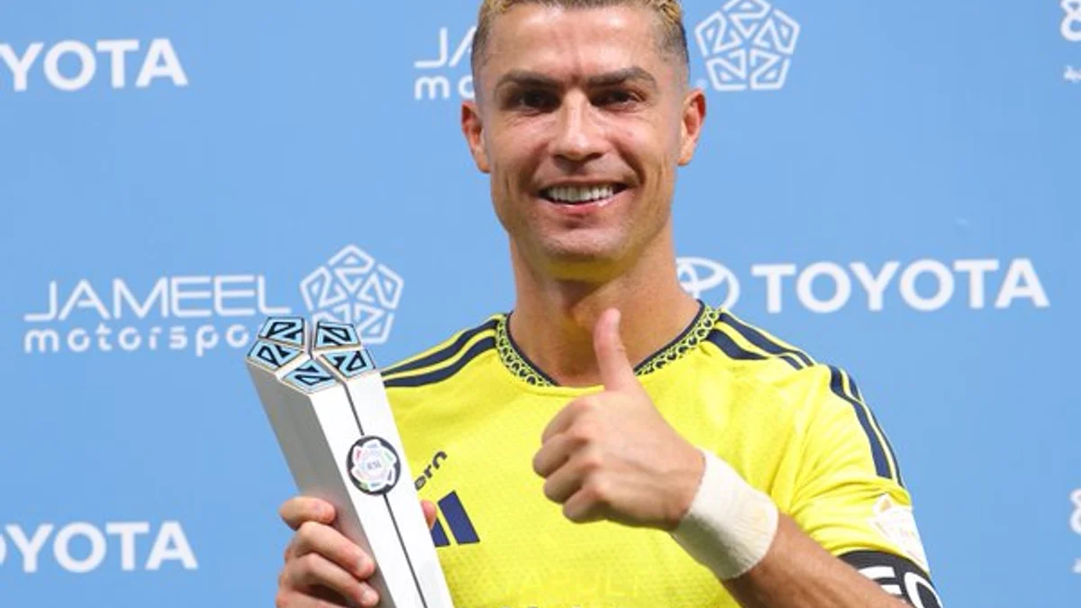 رونالدو يحصد جائزة رجل مباراة النصر وأبها