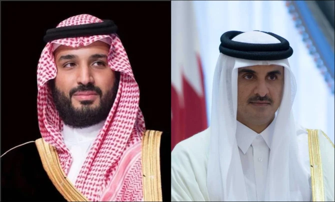 サウジ皇太子、カタール首長から書簡を受け取る