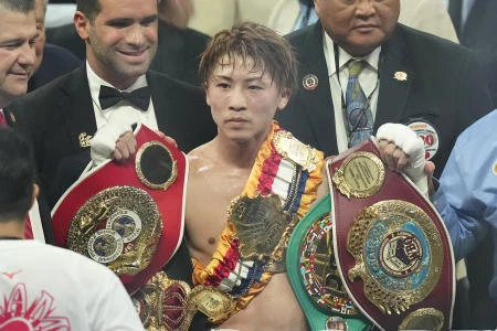 日本の井上、ジュニア・フェザー級無差別級王座防衛のため訪米