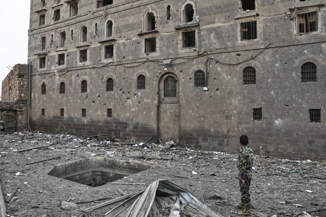 イスラエルの空爆でイエメンの国立博物館が損壊、フーシ派文化省が発表