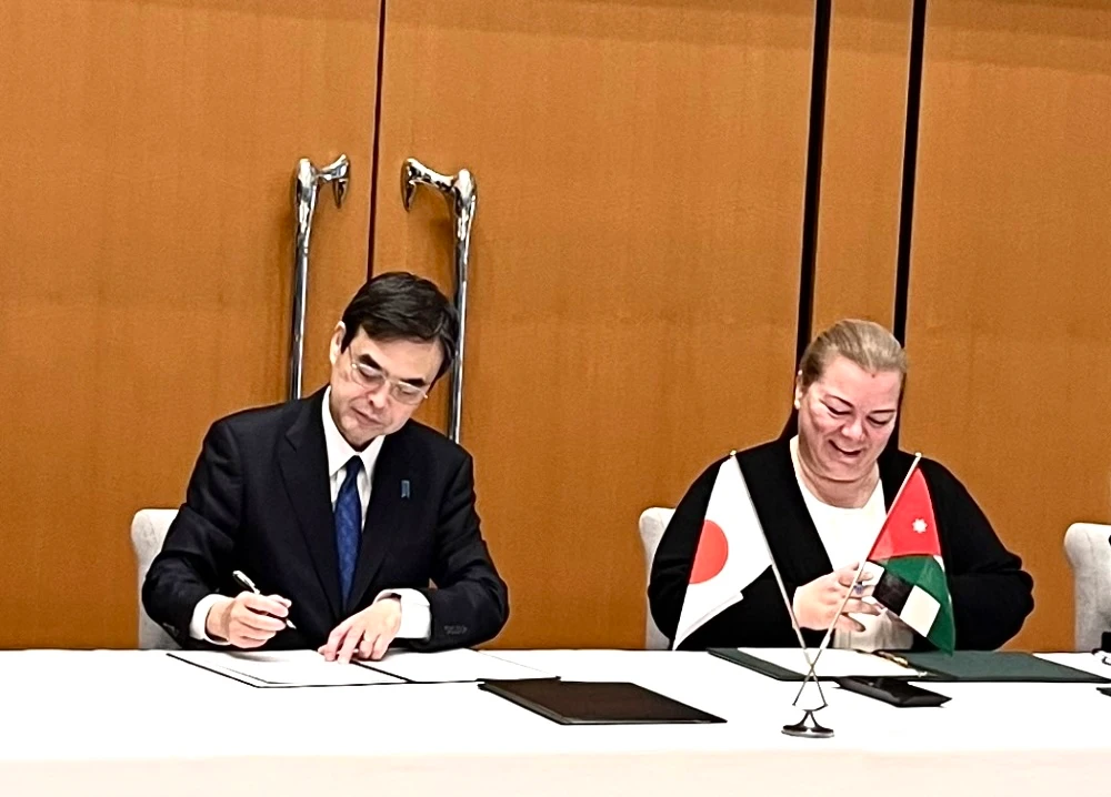 日本とヨルダン、総額約1億500万ドルの融資と無償資金協力に合意