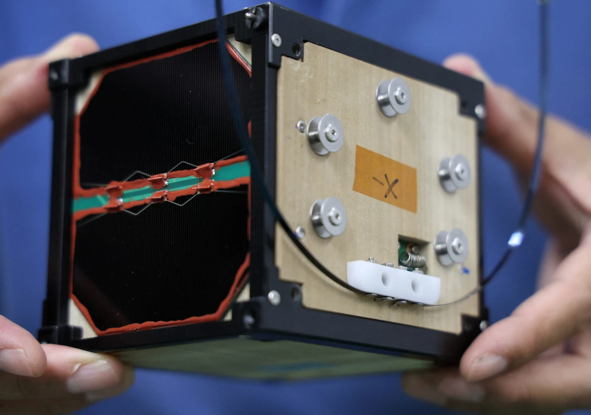 World's first wooden satellite, developed in Japan, heads to space