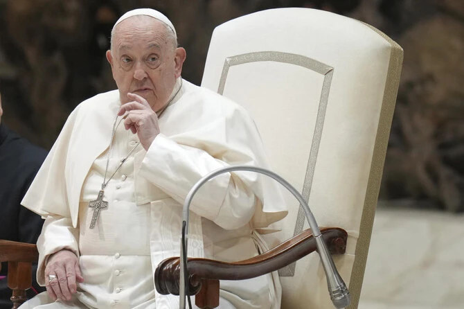 Pope Francis called the humanitarian situation in the Palestinian enclave ‘very serious and shameful.’ (AP)