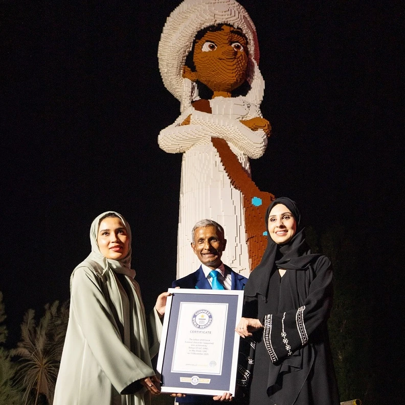 Tallest LEGO brick fictional character earns Mansour Festival the title of Guinness World Records