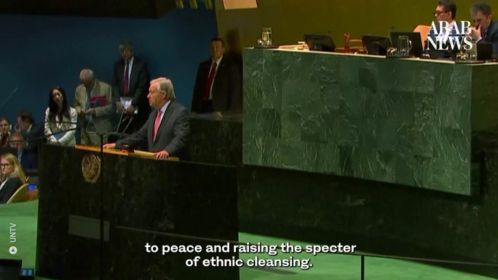 UN chief warns Israeli actions in West Bank raise ‘specter of ethnic cleansing’