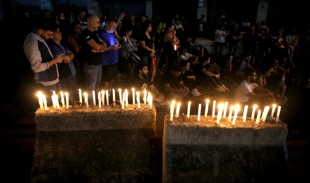Le siège central de l’électricité du Liban à Beyrouth est devenu un lieu symbolique pour les manifestants. (Photo, AFP)