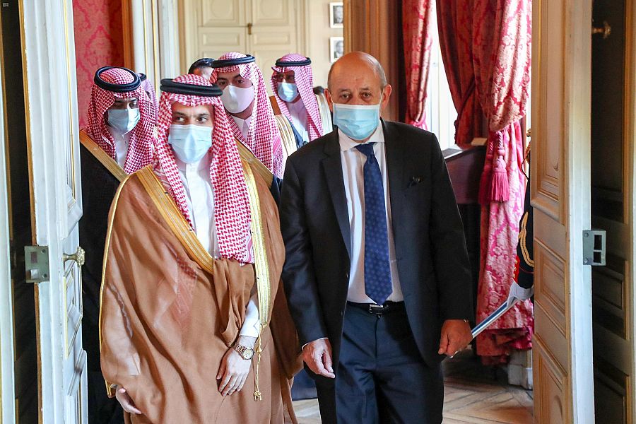 Le ministre saoudien des Affaires étrangères reçu par son homologue français à Paris