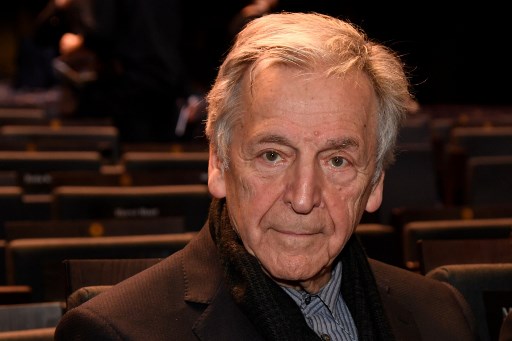 Le réalisateur et scénariste Costa-Gavras, parrain du festival du film franco arabe, lors de la 45e édition des César, le 28 février 2020 (Bertrand GUAY/AFP)
