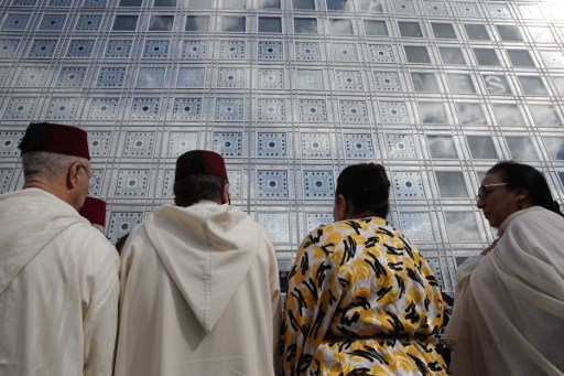 L’Institut du Monde arabe (IMA) à l’occasion de l’exposition Splendeurs de l’écriture du Maroc en 2017 (Archives, Christophe ENA/AFP)