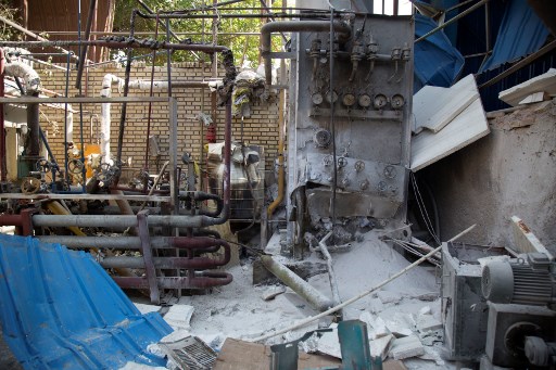 Explosion dans une usine à oxygène qui avait fait deux morts le 7 juillet dernier à Baqershahr, au sud de Téhéran. (Mehdi KHANLARI/Fars News/AFP)