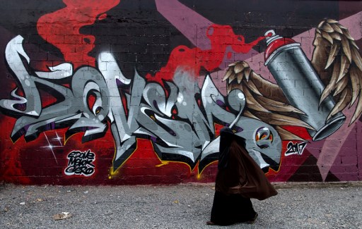 Jidar, le festival marocain de street-art, une tradition mise cette année au profit de la lutte contre la Covid-19 (Archives, Fadel Senna/AFP)