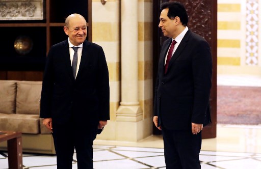 Diab fustige Le Drian: "Il n’a rien apporté de nouveau "