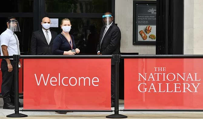 La National Gallery possède quelque 2.300 tableaux représentant toutes les tendances majeures de la peinture européenne des XIIIe au XIXe siècle (Justin Tallis, AFP)