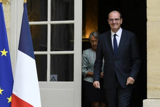 Le Premier ministre français Jean Castext lors de sa rencontre avec les partenaires sociaux à Matignon, le 17 juillet. Bertand GUAY/AFP