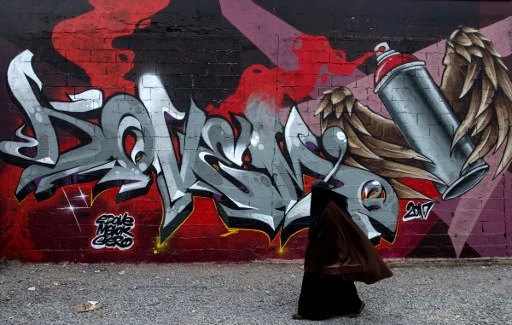 Jidar, le festival marocain de street-art, une tradition mise cette année au profit de la lutte contre la Covid-19 (Archives, Fadel Senna/AFP)