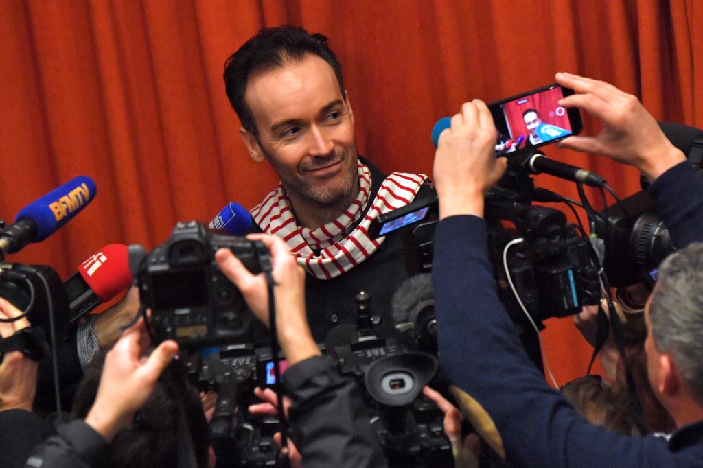 Yoann Barbereau, ex-directeur de l’Alliance Française à Irkoutsk, à son arrivée en France en novembre 2017 (Photo, Loic VENANCE/AFP).