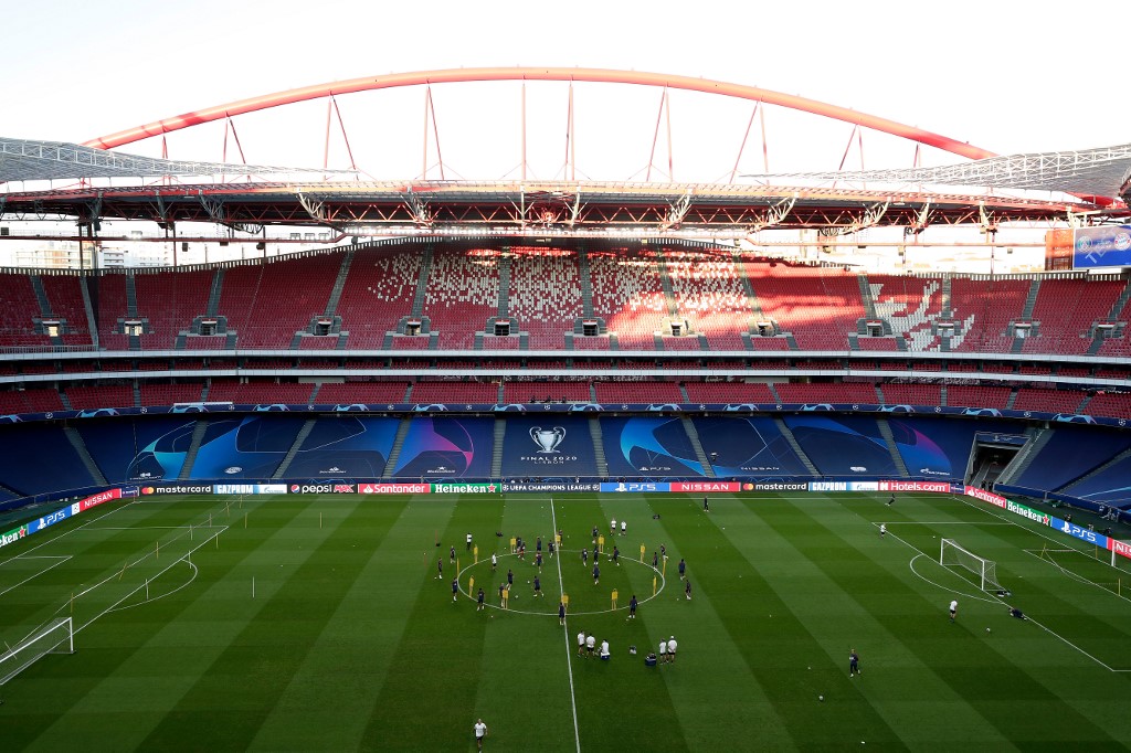La finale se jouera à huit-clos à l’Estadio de la Luz, à Lisbonne (Photo, Manu FERNANDEZ/AFP).