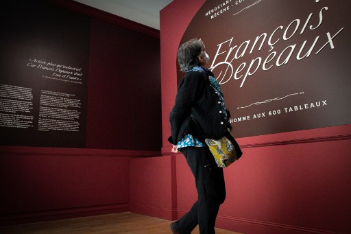 Exposition de la collection de François Depeaux, « l’homme aux 600 tableaux », au musée des Beaux-arts de Rouen. (Lou Benoist/AFP)