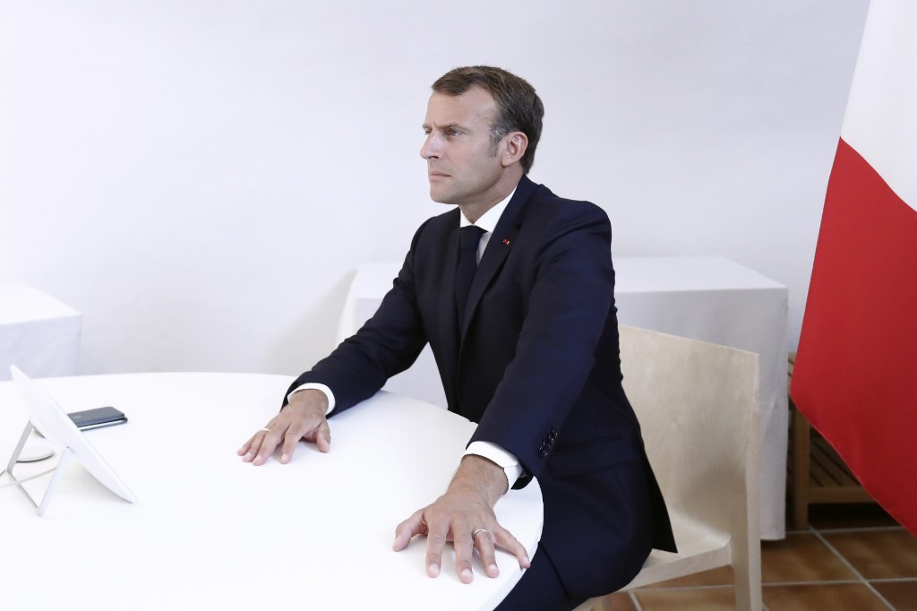 Emmanuel Macron, 8ème président de la Veme république (Guillaume Horcajuelo/AFP)