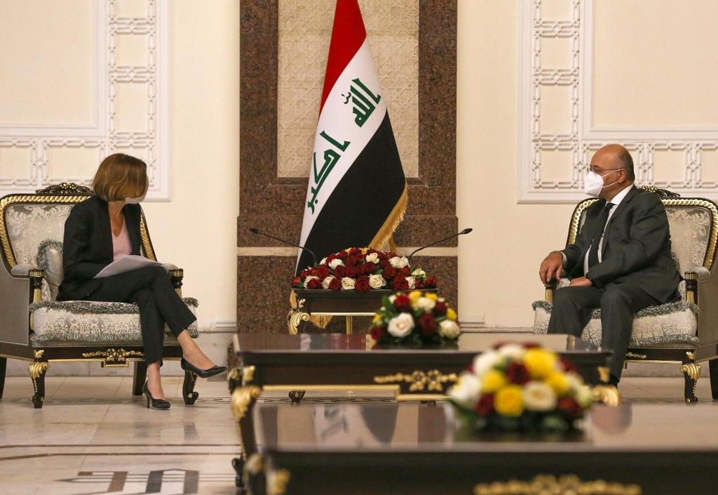 En Irak, la ministre française des Armées plaide pour renforcer la surveillance anti-EI