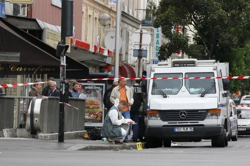 Fourgon blindé braqué à Aubervilliers en 2012 (Thomas Samson/AFP)