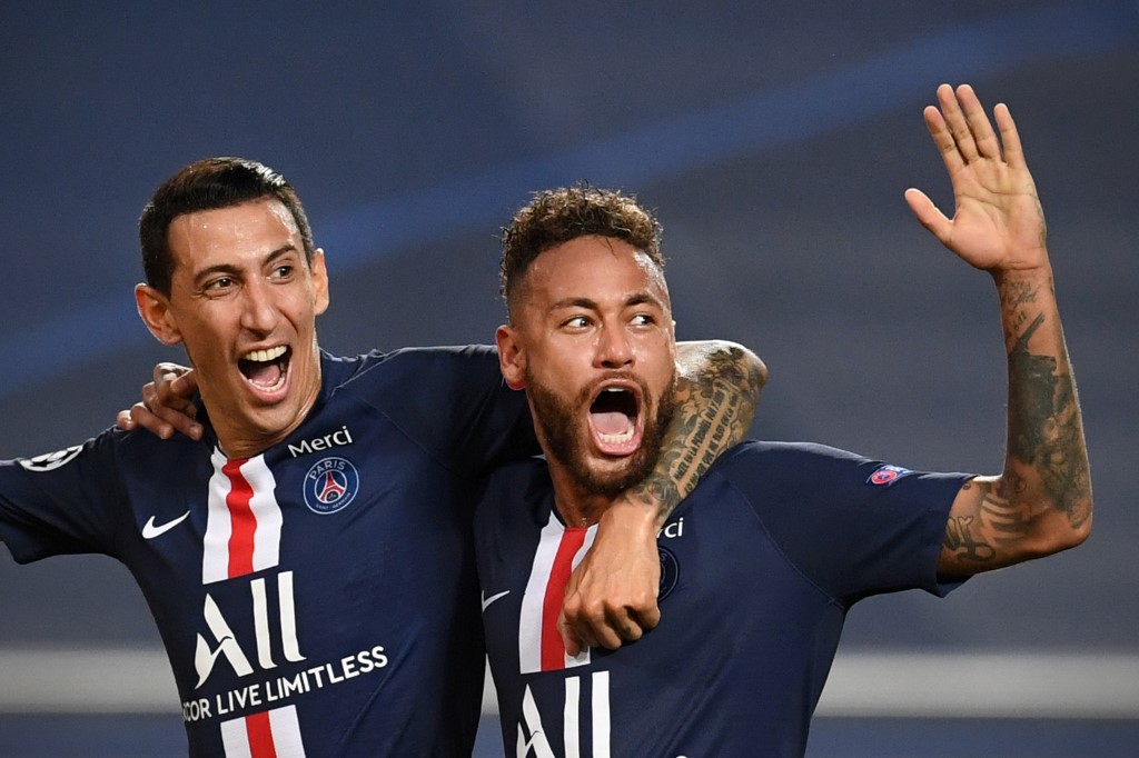 Les joueurs Angel Di Maria et Neymar, deux des plus grandes stars du club actuellement, ont été testés positif au coronavirus (Photo, David RAMOS/POOL/AFP).