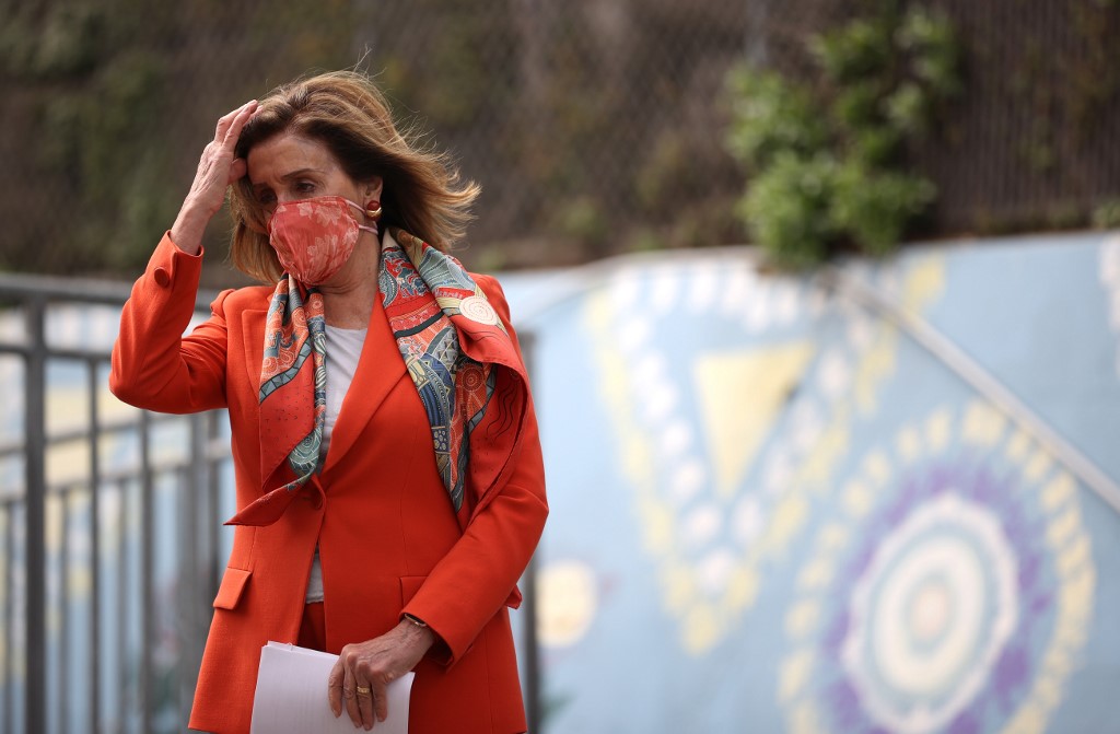 Nancy Pelosi, Présidente de la Chambre des Représentants des Etats-Unis et membre du parti Démocrate (Photo, Justin SULLIVAN/GETTY IMAGES NORTH AMERICA/Getty Images via AFP).