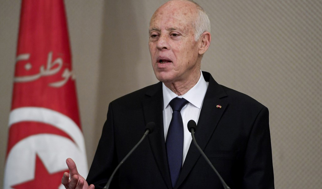 Kaïs Saïed, Président de la République tunisienne depuis le 23 octobre 2019 (Photo, AFP).