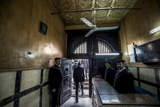 Dans la prison de Tora, au Caire, en février dernier. (Khaled Desouki/AFP)
